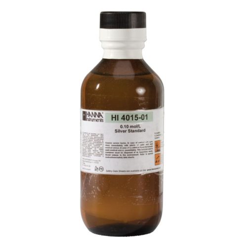 Mã: HI4015-01<br>Dung Dịch Chuẩn Bạc 0.1M, 500 mL
