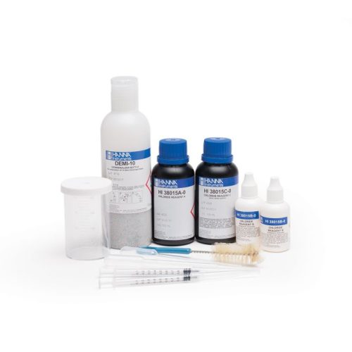 Mã: HI38015<br>Bộ Dụng Cụ Đo Cloride (500-100000mg/L), 100 lần đo