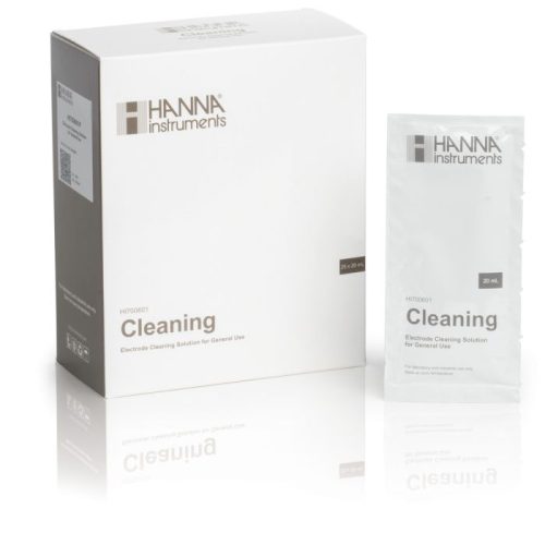 Mã: HI700601P<br>Dung Dịch Vệ Sinh Điện Cực Thông Dụng Dạng Gói 20mL (25 gói/hộp)