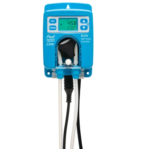 Mã: BL101-<br>Bộ Máy Đo & Điều Khiển ORP kết hợp Bơm Định Lượng chuyên Hồ Bơi - Pool Line