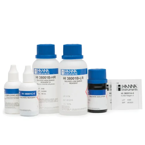 Mã: HI38001-10<br>Thuốc Thử Sunfat (100-1000mg/L) Cho Test Kit HI38001 (100 lần đo)