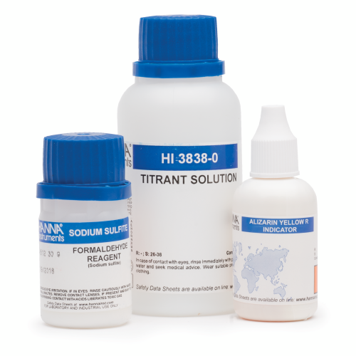 Mã: HI3838-100<br>Thuốc thử formaldehyde cho HI3838, 110 lần đo