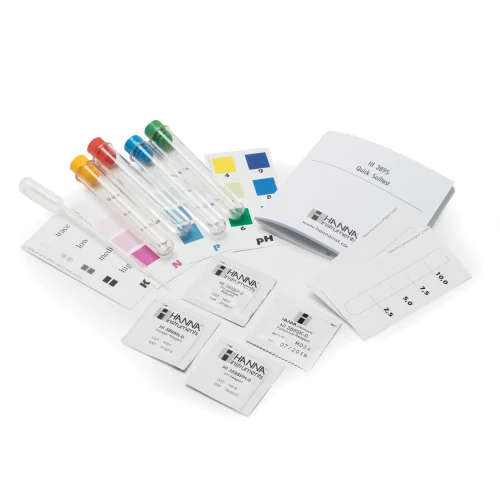 Mã: HI3895<br>Bộ Dụng Cụ Đo Dinh Dưỡng NPK và pH Của Đất, 10 Lần Đo