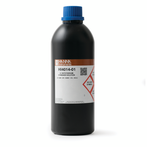 Mã: HI4014-01<br>Dung Dịch Chuẩn Kali 0.1M, 500 mL
