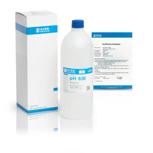 Mã: HI5008<br>Dung Dịch Chuẩn pH 8.00, 1 Lít