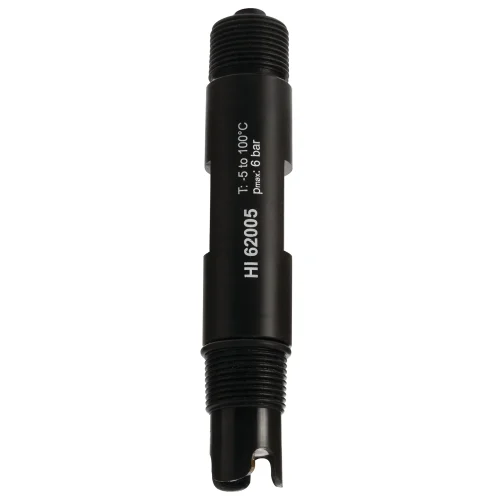 Mã: HI6200505<br>Điện Cực ORP Công Nghiệp Thân PVDF, Đầu Cảm Biến bằng Vàng