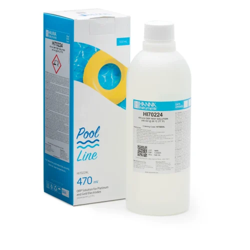 Mã: HI70224L<br>Dung Dịch Chuẩn ORP 470 mV Pool Line, Chai 500mL
