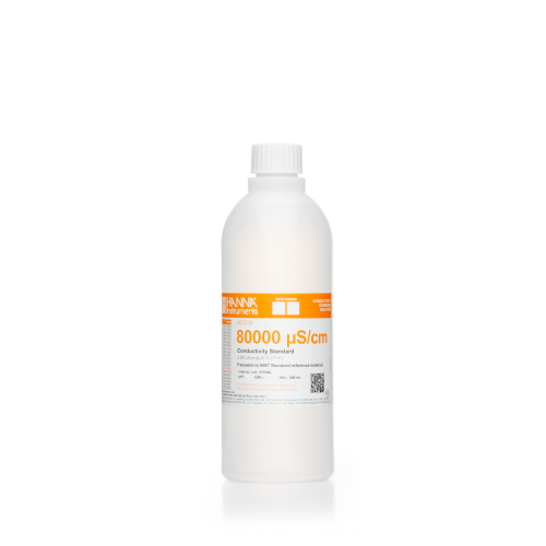 Mã: HI7034L<br>Dung Dịch Chuẩn Độ Dẫn 80000 µS/cm, Chai 500mL