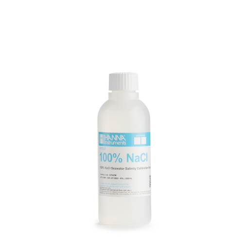 Mã: HI7037M<br>Dung Dịch Chuẩn Độ Mặn 100% NaCl (Nước Biển), Chai 230mL