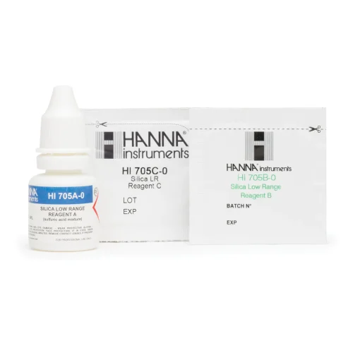 Mã: HI705-25<br>Thuốc Thử Silica Thang Thấp dùng cho Máy HI705, 25 lần đo