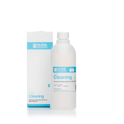 Mã: HI70635L<br>Dung Dịch Rửa Cặn Rượu Vang Trên Điện Cực Sau Khi Đo, 500mL