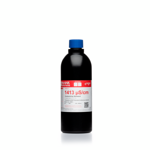 Mã: HI8031L<br>Dung Dịch Chuẩn Độ Đẫn 1413 µS/cm  Dạng Chai FDA (500mL)
