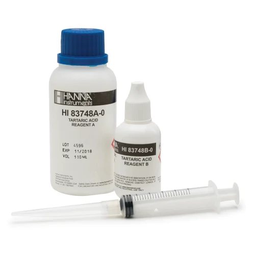 Mã: HI83748-20<br>Bộ Thuốc Thử Phân Tích Axit Tartaric (20 lần đo)
