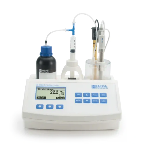 Mã: HI84529-02<br>Máy Chuẩn Độ Mini Đo pH và Nồng Độ Axit trong các sản phẩm từ sữa