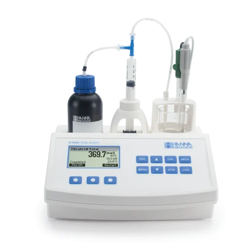 Mã: HI84530-02<br>Máy Chuẩn Độ Mini Đo Độ Axit Trong Nước