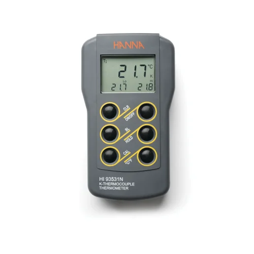 Mã: HI93531<br>Máy đo nhiệt độ kiểu K (-200 đến 1371°C)