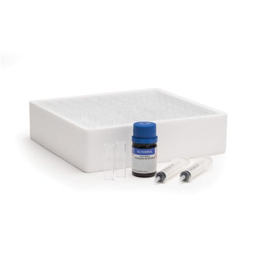 Mã: HI93703-56<br>100 cuvet và Dung Dịch Chuẩn Glycerol cho Máy đo màu mật ong