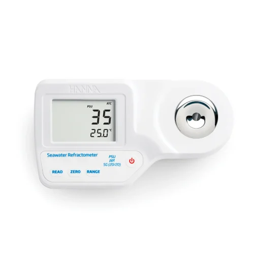 Mã: HI96822<br>Khúc Xạ Kế Đo Độ Mặn Nước Biển