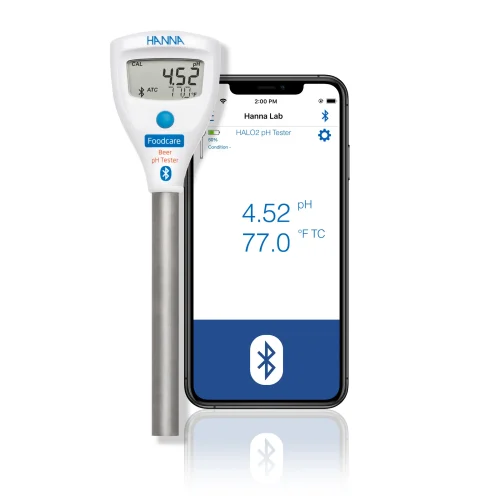 Mã: HI9810312<br>Bút Đo pH/Nhiệt Độ Cho Bia với Bluetooth®