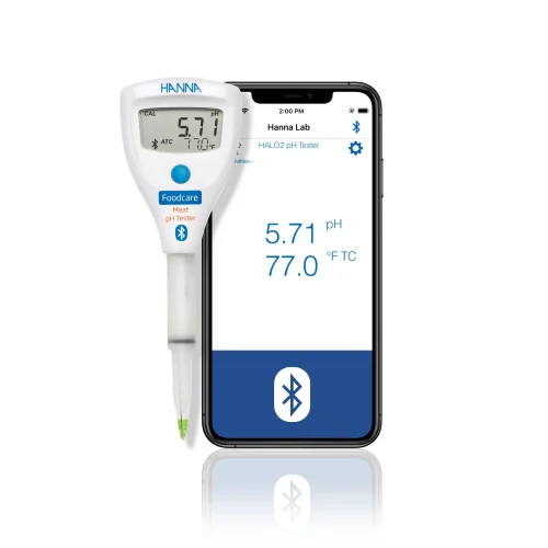 Mã: HI9810362<br>Bút đo pH/Nhiệt độ thịt với Bluetooth®
