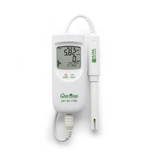Mã: HI9814<br>Máy Đo pH/EC/TDS/Nhiệt Độ Thủy Canh