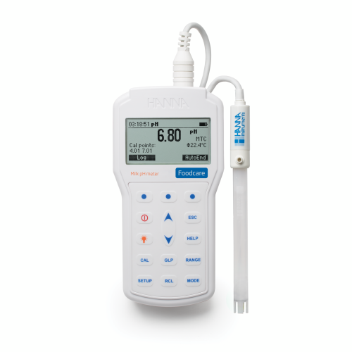 Mã: HI98162<br>Máy Đo pH/Nhiệt Độ trong Sữa (±0.001pH)