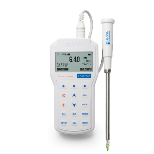 Mã: HI98165<br>Máy Đo pH/Nhiệt Độ chuyên Trong Phô Mai