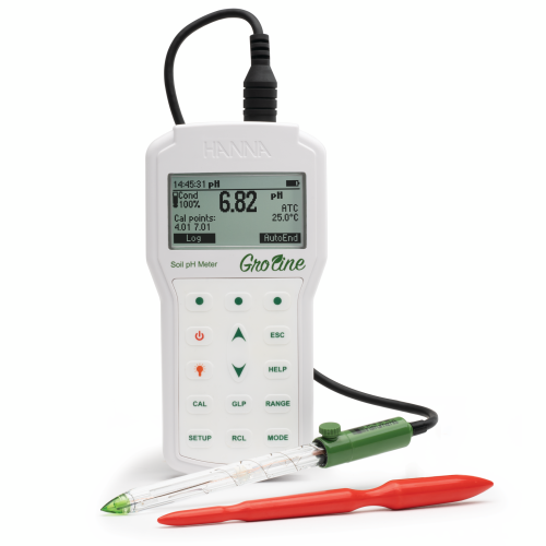 Mã: HI98168<br>Máy Đo pH/Nhiệt Độ Trực Tiếp Trong Đất (±0.002 pH)