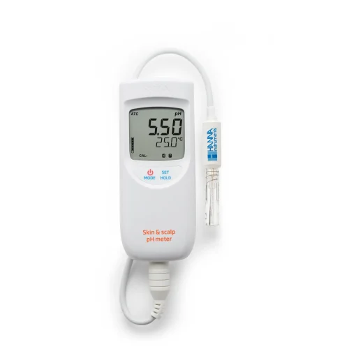 Mã: HI99181<br>Máy Đo pH/Nhiệt Độ Da và Da Đầu