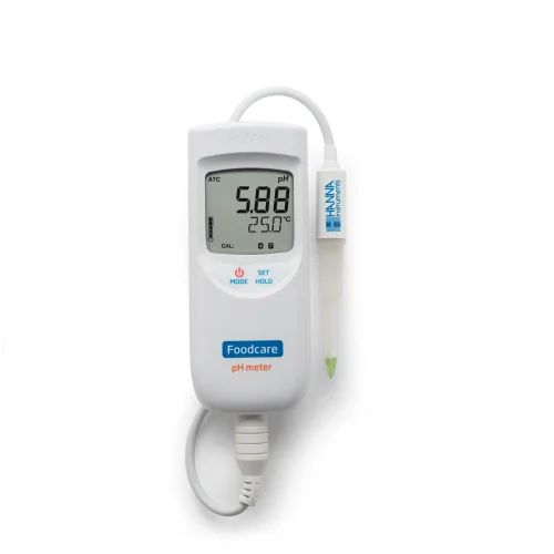 Mã: HI99161<br>Máy đo pH/nhiệt độ thực phẩm