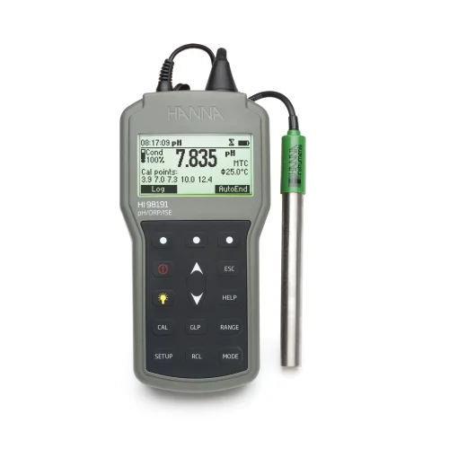 Mã: HI98191-<br>Máy Đo pH/ORP/ISE/Nhiệt Độ Cầm Tay