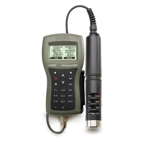Mã: HI9829<br>Máy đo pH/ISE/EC/DO/Độ Đục, GPS
