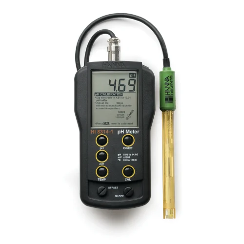 Mã: HI8314-1<br>Máy Đo pH/Nhiệt Độ Cầm Tay Đơn Giản