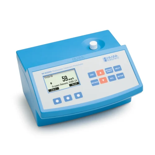 Mã: HI83224-02<br>Máy Quang Đo Đa Chỉ Tiêu Nước Thải với Barcode